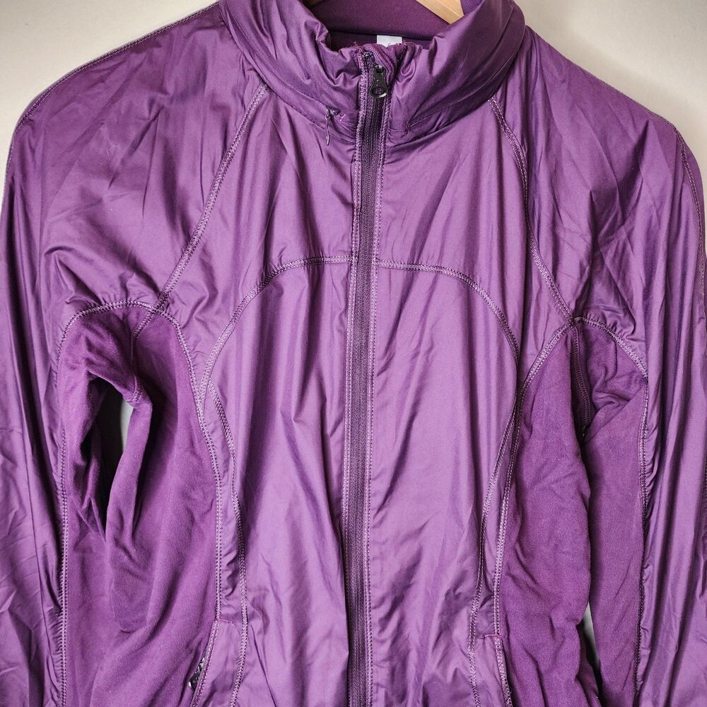 Lululemon Rush Hour Jacket Womens 6 Magenta Purple Athletic Running Jog Gym - Picture 14 of 16
